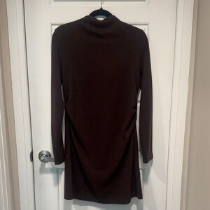 River Island Brown Long Sweater Dress- size 8